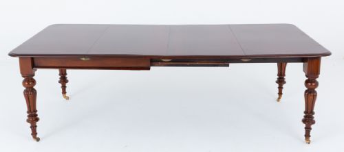 WILLIAM IV MAHOGANY SEAT EXTENDING DINING TABLE - ADDITIONAL PHOTO 5