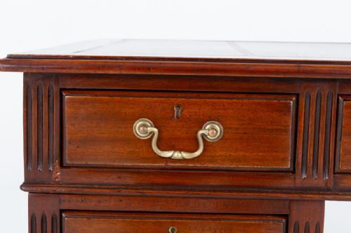 fig 1. Mahogany Pedestal Desk