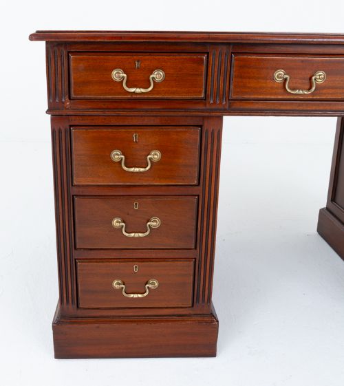 fig 2. Mahogany Pedestal Desk