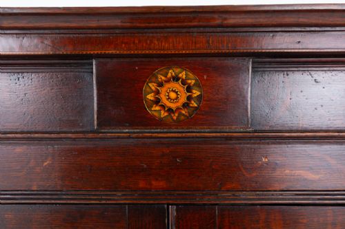 GEORGIAN OAK PANELLED CORNET CABINET - ADDITIONAL PHOTO 1