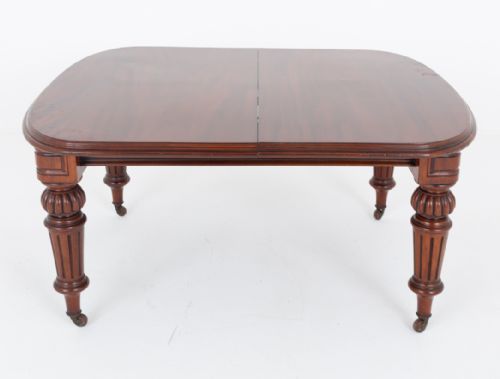VICTORIAN MAHOGANY EXTENDING DINING TABLE - ADDITIONAL PHOTO 8