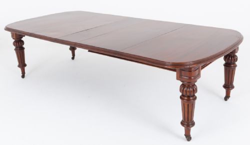 VICTORIAN MAHOGANY EXTENDING DINING TABLE - ADDITIONAL PHOTO 3