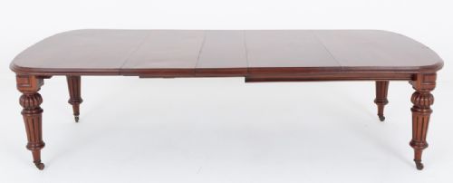 VICTORIAN MAHOGANY EXTENDING DINING TABLE - ADDITIONAL PHOTO 5