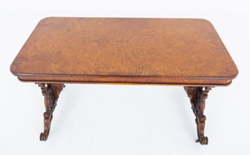 UNUSUAL BURR OAK STRETCHER TABLE - ADDITIONAL PHOTO 3