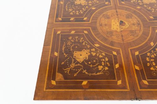AMAZING FRENCH WALNUT INLAID GAMES TABLE - ADDITIONAL PHOTO 8