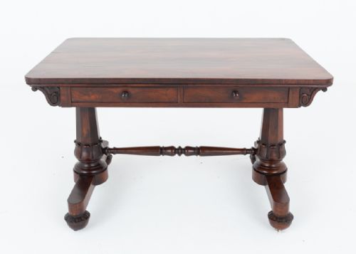 WILLIAM IV ROSEWOOD LIBRARY TABLE - ADDITIONAL PHOTO 1