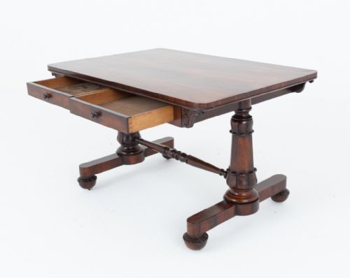 WILLIAM IV ROSEWOOD LIBRARY TABLE - ADDITIONAL PHOTO 2