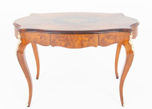 PRETTY FRENCH WALNUT CENTRE TABLE - ADDITIONAL PHOTO 6