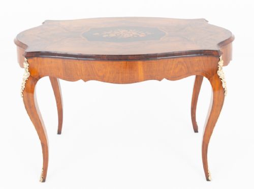 PRETTY FRENCH WALNUT CENTRE TABLE - ADDITIONAL PHOTO 7