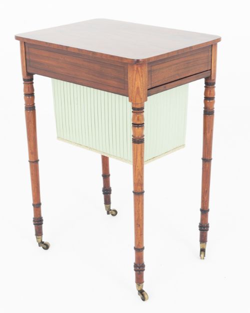 REGENCY MAHOGANY SEWING TABLE
