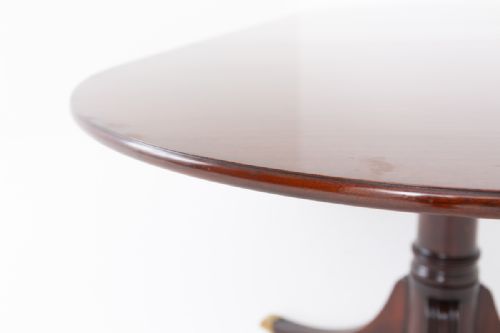 REGENCY STYLE MAHOGANY 2 PEDESTAL DINING TABLE - ADDITIONAL PHOTO 7