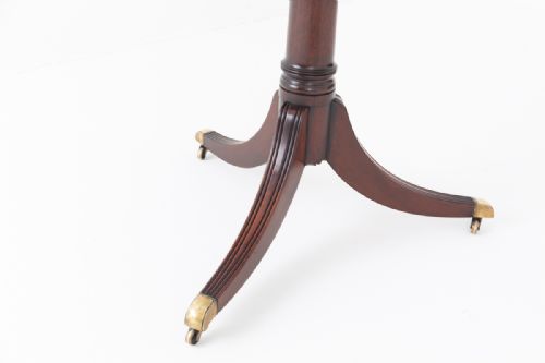 REGENCY STYLE MAHOGANY 2 PEDESTAL DINING TABLE - ADDITIONAL PHOTO 14