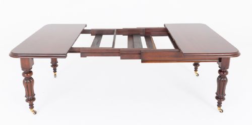 WILLIAM IV MAHOGANY 3 LEAF EXTENDING DINING TABLE - ADDITIONAL PHOTO 5