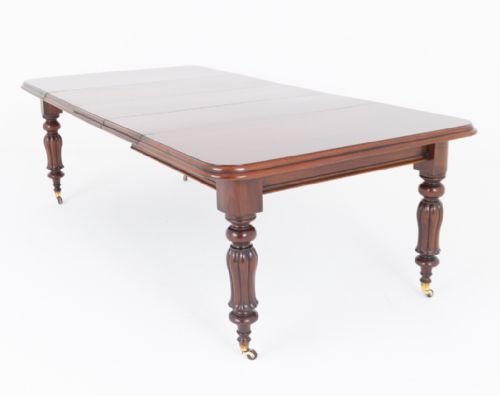 WILLIAM IV MAHOGANY 3 LEAF EXTENDING DINING TABLE - ADDITIONAL PHOTO 9