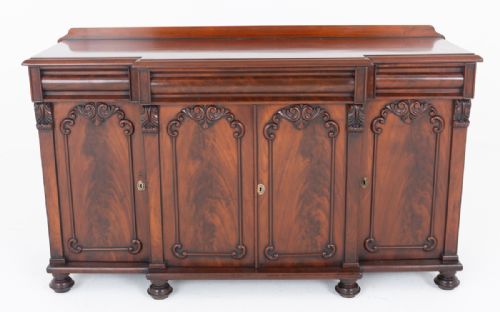 VICTORIAN MAHOGANY BREAKFRONT SIDEBOARD - ADDITIONAL PHOTO 7