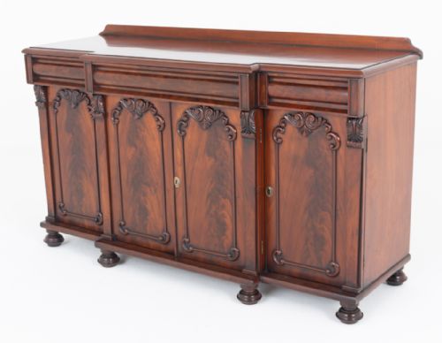 VICTORIAN MAHOGANY BREAKFRONT SIDEBOARD - ADDITIONAL PHOTO 8