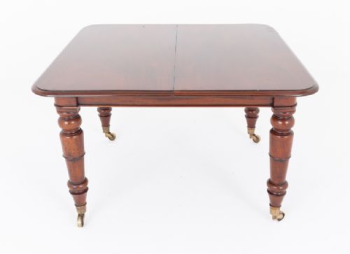 WILLIAM IV MAHOGANY 2 LEAF EXTENDING DINING TABLE - ADDITIONAL PHOTO 7