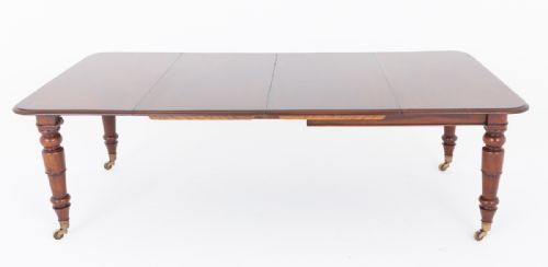 WILLIAM IV MAHOGANY 2 LEAF EXTENDING DINING TABLE - ADDITIONAL PHOTO 4