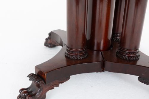 IMPRESSIVE MAHOGANY SPLIT BASE DINING TABLE - ADDITIONAL PHOTO 2