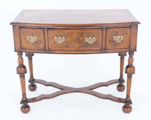 WALNUT CAROLEAN STYLE SIDE TABLE - ADDITIONAL PHOTO 1