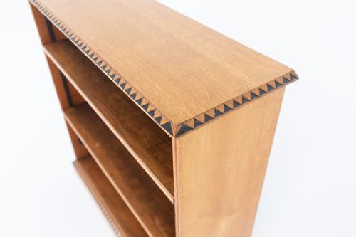fig 1. Arts and Crafts Style Blonde Oak Open Bookcase
