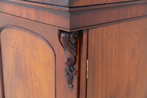 LARGE VICTORIAN MAHOGANY LIBRARY BOOKCASE - ADDITIONAL PHOTO 3