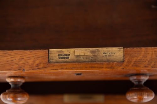 fig 2. Victorian Oak Pedestal Desk