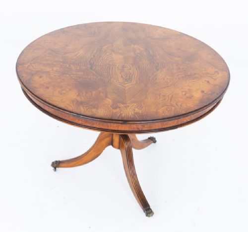 Regency Style Mediterranean Olive Wood Dining Table