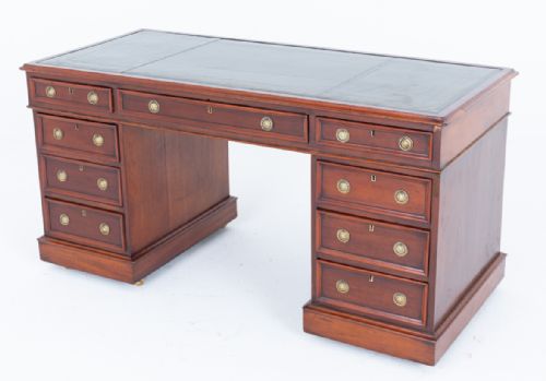 VICTORIAN MAHOGANY PARTNERS DESK