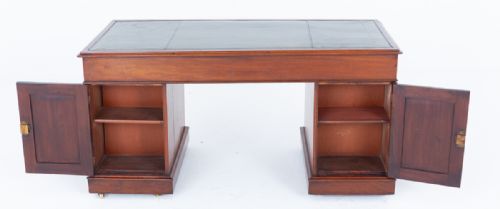 VICTORIAN MAHOGANY PARTNERS DESK - ADDITIONAL PHOTO 6