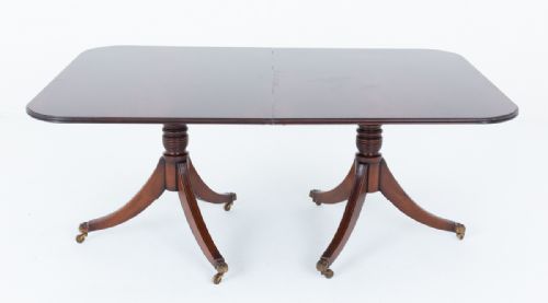 MAHOGANY REGENCY REVIVAL DINING TABLE - ADDITIONAL PHOTO 2