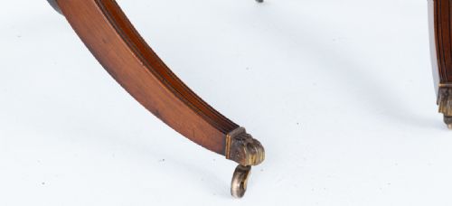 MAHOGANY REGENCY REVIVAL DINING TABLE - ADDITIONAL PHOTO 4