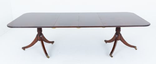 MAHOGANY REGENCY REVIVAL DINING TABLE - ADDITIONAL PHOTO 5