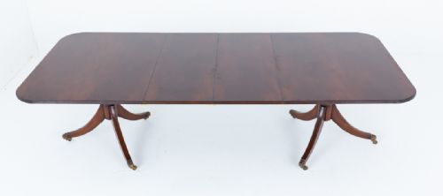 MAHOGANY REGENCY REVIVAL DINING TABLE - ADDITIONAL PHOTO 6