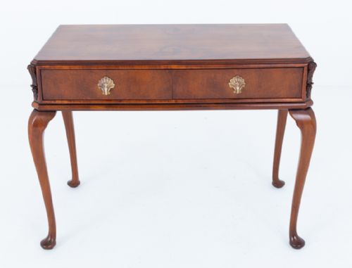 WALNUT 2 DRAWER SIDE TABLE - ADDITIONAL PHOTO 3