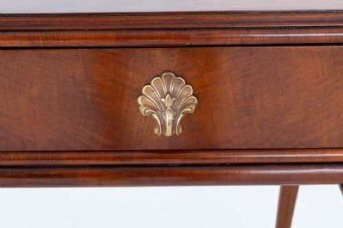 WALNUT 2 DRAWER SIDE TABLE - ADDITIONAL PHOTO 2