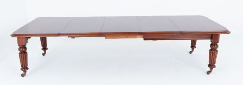 WILLIAM IV MAHOGANY 3 LEAF EXTENDING DINING TABLE - ADDITIONAL PHOTO 2