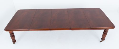 WILLIAM IV MAHOGANY 3 LEAF EXTENDING DINING TABLE - ADDITIONAL PHOTO 3