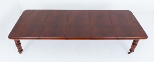 WILLIAM IV MAHOGANY 3 LEAF EXTENDING DINING TABLE - ADDITIONAL PHOTO 4