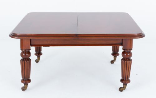 WILLIAM IV MAHOGANY 3 LEAF EXTENDING DINING TABLE - ADDITIONAL PHOTO 7