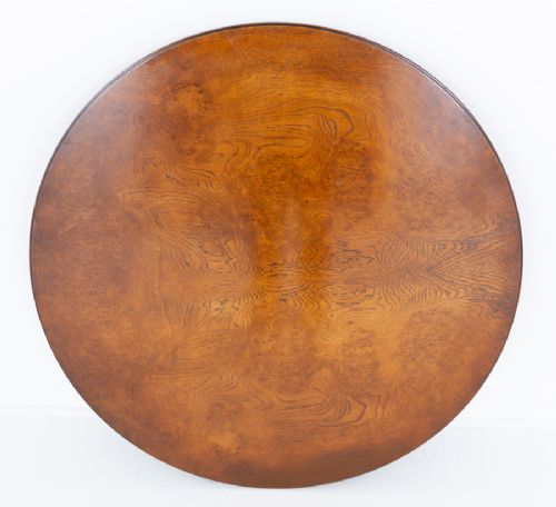 Figured Oak Regency Revival Dining Table View IV