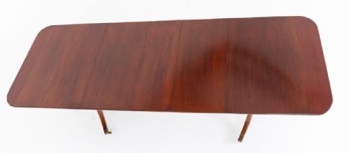 MAHOGANY REGENCY REVIVAL 2 PEDESTAL DINING TABLE - ADDITIONAL PHOTO 5