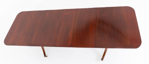 MAHOGANY REGENCY REVIVAL 2 PEDESTAL DINING TABLE - ADDITIONAL PHOTO 6