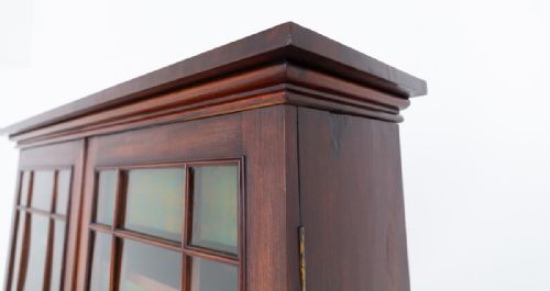 QUALITY GEORGIAN MAHOGANY BUREAU BOOKCASE - ADDITIONAL PHOTO 12