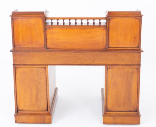 VICTORIAN OAK DICKENS DESK - ADDITIONAL PHOTO 8