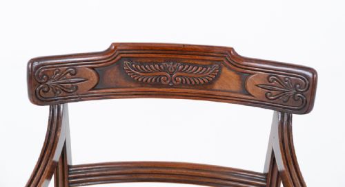 A GOOD SET OF 8 REGENCY MAHOGANY DINING CHAIRS - ADDITIONAL PHOTO 4