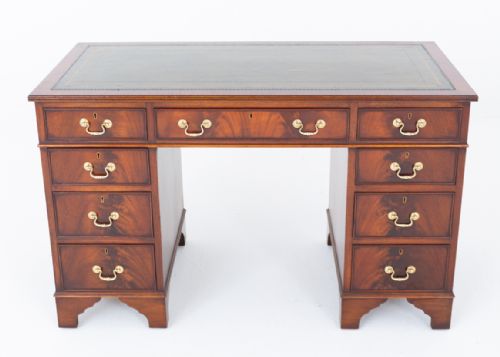 GEORGIAN REVIVAL MAHOGANY DESK - ADDITIONAL PHOTO 1