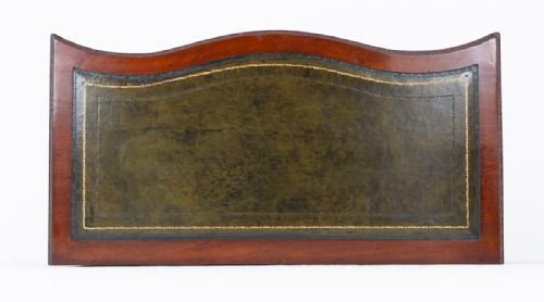 MAHOGANY SERPENTINE KNEEHOLE DESK - ADDITIONAL PHOTO 8