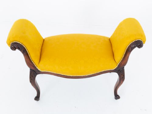 PAIR OF HEPPLEWHITE STYLE MAHOGANY WINDOW SEATS - ADDITIONAL PHOTO 3