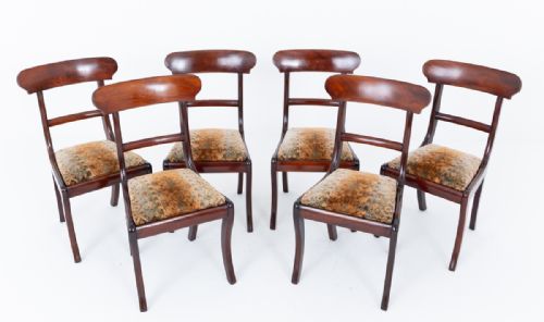 fig 1. Set of 6 Mahogany Regency Dining Chairs